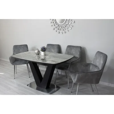 Стіл California Crey Gloss Ceramic C20 T7242 — фото 2