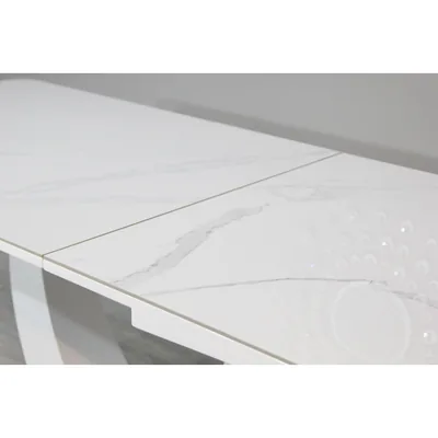 Стіл Concord White Gloss Ceramic Sainajin Mini T-904 — фото 3