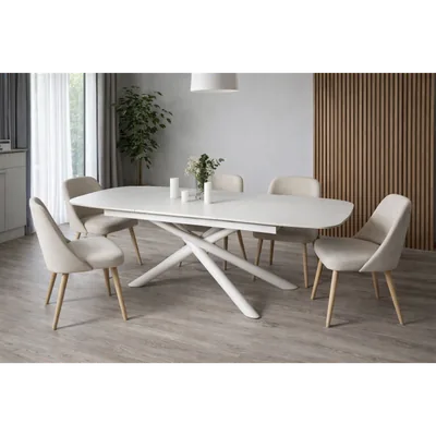 Стіл Copenhagen Matt Ceramic Nordland white T7091A — фото 2