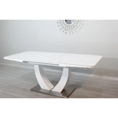 Стіл Concord White Gloss Ceramic Sainajin Mini T-904 — фото 1